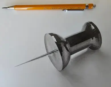 рисунок кнопки карандашом из курса Как это нарисовать