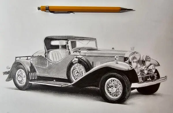 рисунок автомобиля карандашом из курса Как это нарисовать