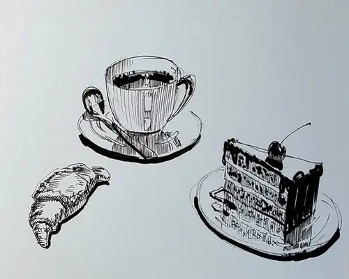 как нарисовать скетч тушью, чернилами или линерами