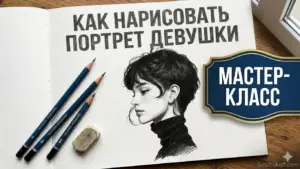как нарисовать портрет девушки в профиль