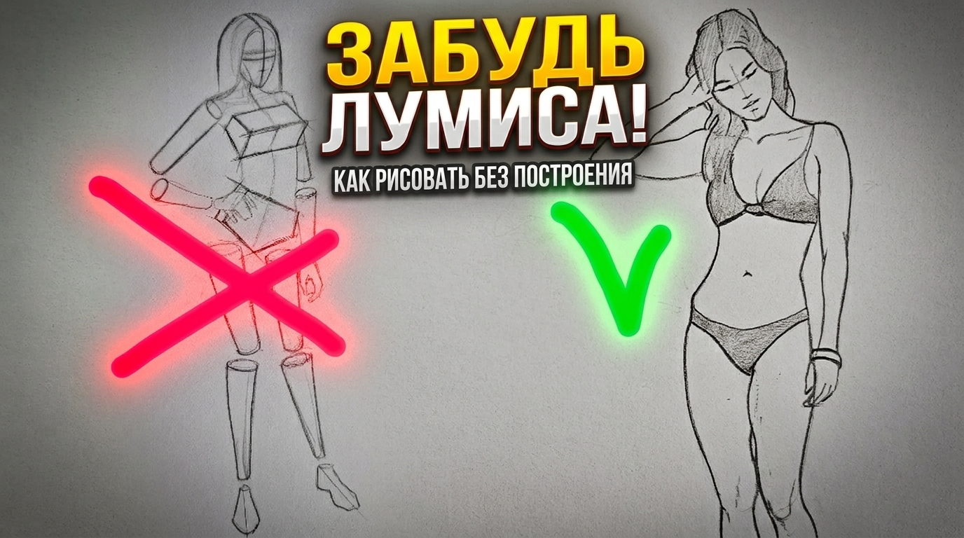 Как рисовать из головы без метода Лумиса и сложных построений: сила насмотренности